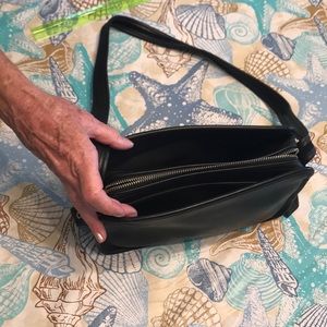 Authentic leather coach messenger bag